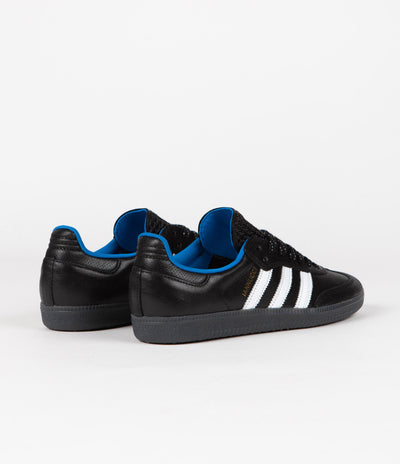 Adidas Gino Iannucci Samba ADV Shoes in Core Black and FTWR White / Bluebird