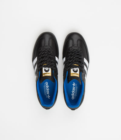Adidas Gino Iannucci Samba ADV Shoes in Core Black and FTWR White / Bluebird