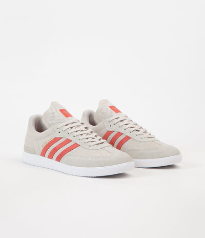 Adidas Samba Adv Shoes - Clear Brown / Trace Scarlet / White