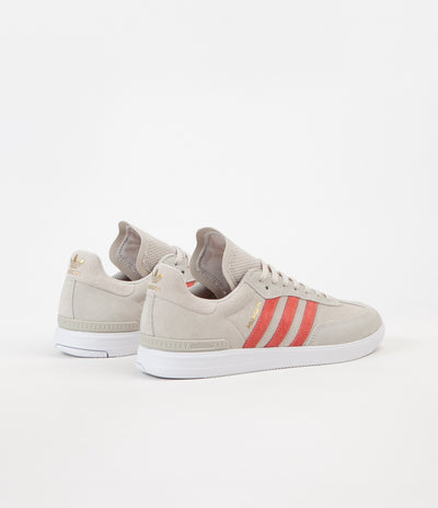 Adidas Samba Adv Shoes - Clear Brown / Trace Scarlet / White