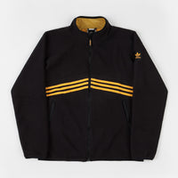 Adidas Sherpa Full Zip Jacket - Black / Active Gold thumbnail
