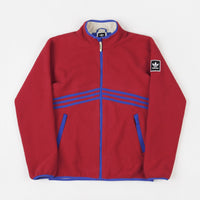 Adidas Sherpa Full Zip Jacket - Power Red / Hi-Res Blue / Haze Yellow thumbnail