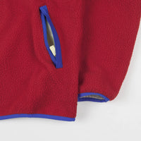 Adidas Sherpa Full Zip Jacket - Power Red / Hi-Res Blue / Haze Yellow thumbnail