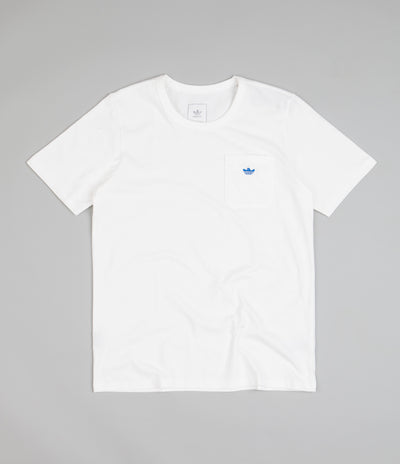 Adidas Shmoofoil Heavyweight Pocket T-Shirt - White / Bluebird