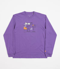 Adidas Shmoofoil Pool Long Sleeve T-Shirt - Purple Rush / Multi