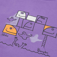 Adidas Shmoofoil Pool Long Sleeve T-Shirt - Purple Rush / Multi thumbnail