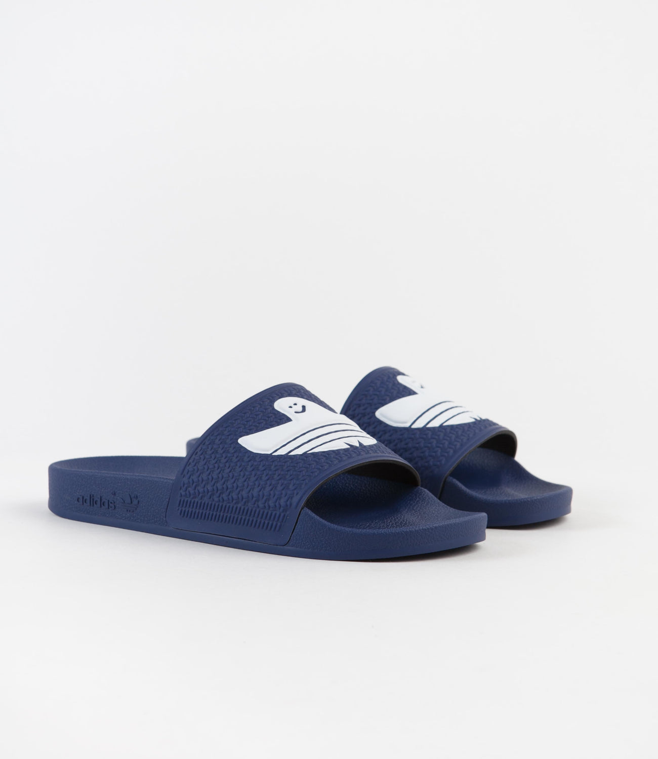 Adidas Shmoofoil Slides Victory Blue FTWR White Victory Blue Flatspot