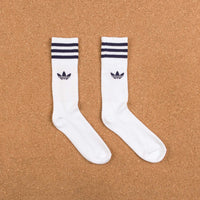 Adidas Solid Crew Socks - White / Red / Collegiate Navy / Green thumbnail