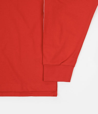 Adidas Solid Rugby Shirt - Vivid Red / White | Flatspot