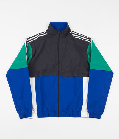 Adidas Standard 20 Jacket - Carbon / Collegiate Royal / Bold Green / White