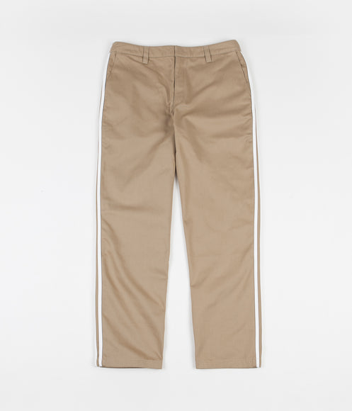 Adidas Striped Chino Pants - Hemp / White