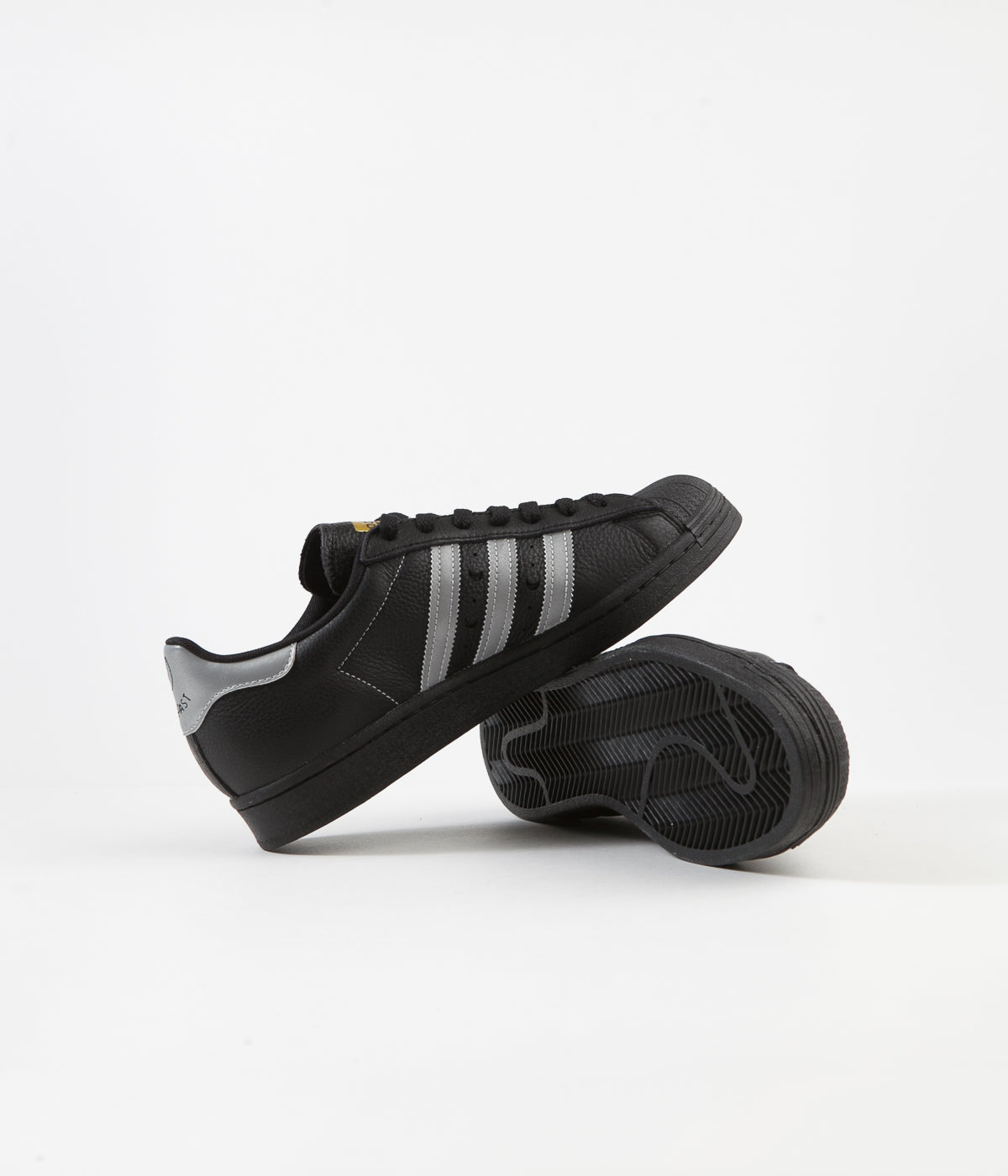 Adidas superstar top gold and silver