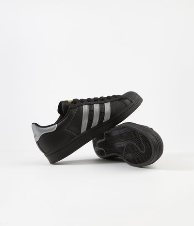 Adidas Superstar ADV 'Soto' Shoes - Core Black / Silver Metallic / Gold Metallic