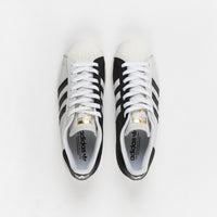 Adidas Superstar Shoes 2 Tone White Core Black Gold Metallic Flatspot