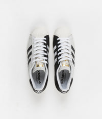 Adidas Superstar Shoes 2 Tone White Core Black Gold