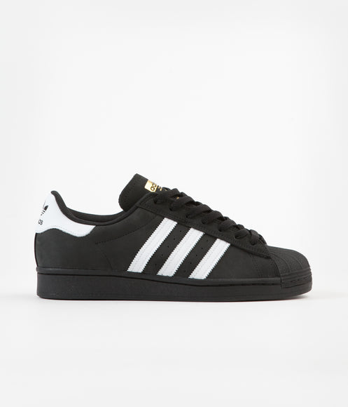 Adidas Superstar Shoes - Core Black / White / Gold Metallic