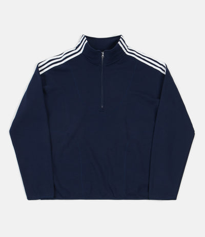 Adidas Terry Track Jacket - Collegiate Navy / White