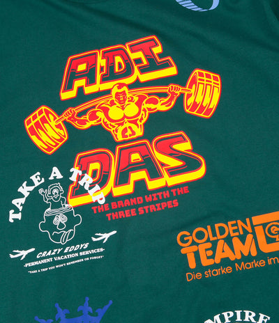 Adidas Test Print T-Shirt - Collegiate Green / Multicolor