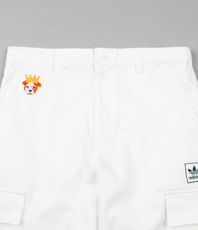 Adidas TJ Cargo Pants - White / Collegiate Green