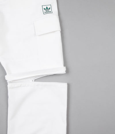 Adidas TJ Cargo Pants - White / Collegiate Green