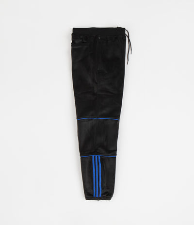 Adidas TJ Velour Sweatpants - Black / Bluebird / Gold
