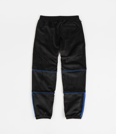 Adidas TJ Velour Sweatpants - Black / Bluebird / Gold