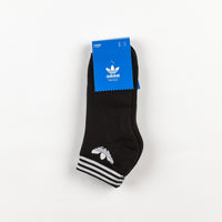 Adidas Trefoil Ankle Socks - Black thumbnail