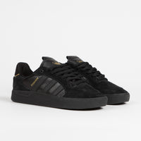 Adidas Tyshawn Low Shoes - Core Black / Core Black / Gold Metallic thumbnail