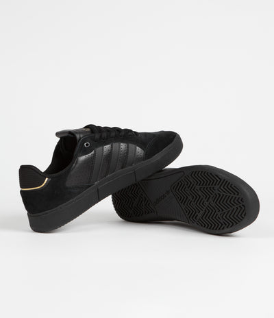 Adidas Tyshawn Low Shoes - Core Black / Core Black / Gold Metallic
