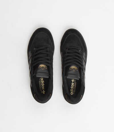 Adidas Tyshawn Low Shoes - Core Black / Core Black / Gold Metallic