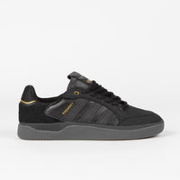 Adidas Tyshawn Low Shoes - Core Black / Core Black / Gold Metallic / Core Black thumbnail