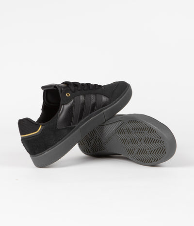 Adidas Tyshawn Low Shoes - Core Black / Core Black / Gold Metallic / C ...