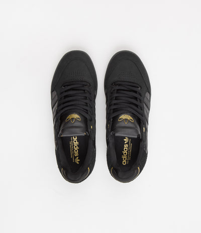 Adidas Tyshawn Low Shoes - Core Black / Core Black / Gold Metallic / Core Black