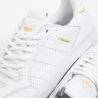 Adidas Tyshawn Low Shoes - FTWR White / FTWR White / Gold Metallic thumbnail
