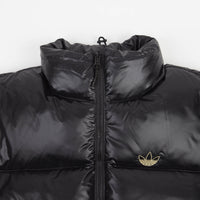 Adidas Tyshawn Puff Jacket - Black / Collegiate Green thumbnail