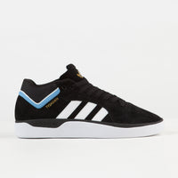 Adidas Tyshawn Shoes - Core Black / White / Light Blue thumbnail