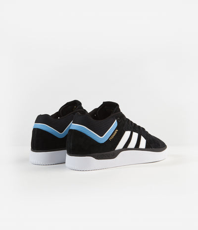 Adidas Tyshawn Shoes - Core Black / White / Light Blue