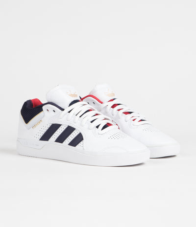 Adidas Tyshawn Shoes - FTWR White / Collegiate Navy / Gold Metallic
