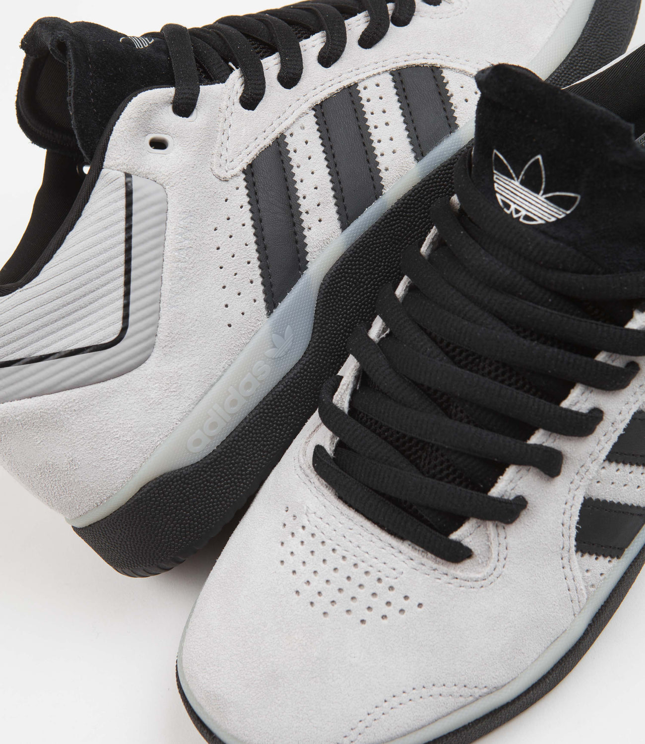 Adidas Tyshawn Shoes - Grey Two / Core Black / Silver Metallic | Flatspot