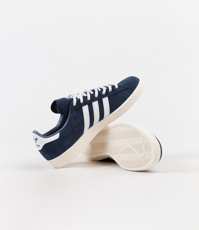 Adidas x Brian Lotti Campus 80's 'Respect Your Roots' Shoes - Collegiate Navy / FTW White / Core White