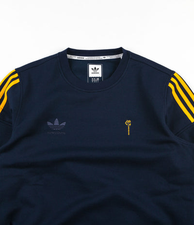 Adidas x Hardies Crewneck Sweatshirt - Collegiate Navy / Collegiate Gold