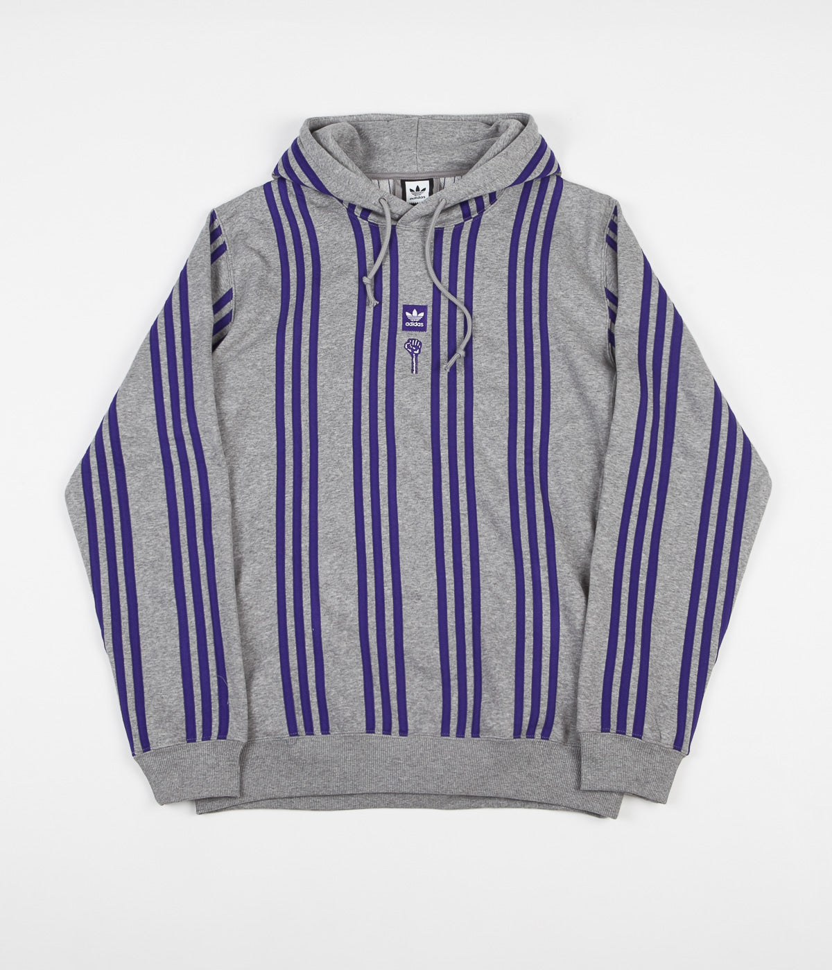 Adidas x Hardies Hoodie Core Heather Collegiate Purple Flatspot