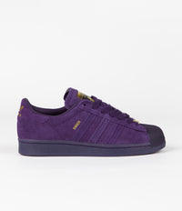 Adidas x Kader Superstar ADV Shoes - Dark Purple / Dark Purple / Gold Metallic