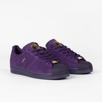 Adidas x Kader Superstar ADV Shoes - Dark Purple / Dark Purple / Gold Metallic thumbnail