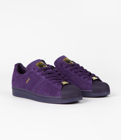 Adidas x Kader Superstar ADV Shoes - Dark Purple / Dark Purple / Gold Metallic
