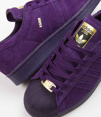 Adidas x Kader Superstar ADV Shoes - Dark Purple / Dark Purple 