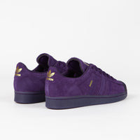 Adidas x Kader Superstar ADV Shoes - Dark Purple / Dark Purple / Gold Metallic thumbnail