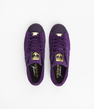 Adidas x Kader Superstar ADV Shoes - Dark Purple / Dark Purple / Gold Metallic