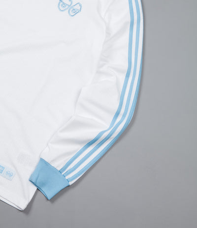 Adidas x Krooked Long Sleeve T-Shirt - White / Clear Blue