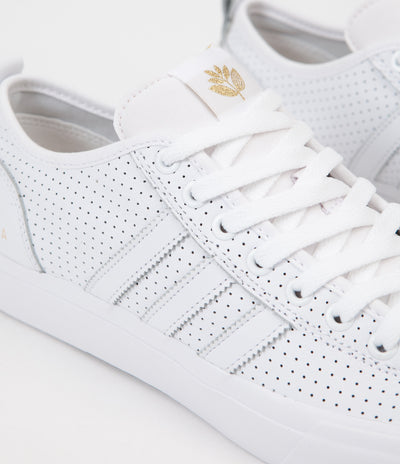 Adidas x Magenta Matchcourt Shoes - White / Gold / Gum
